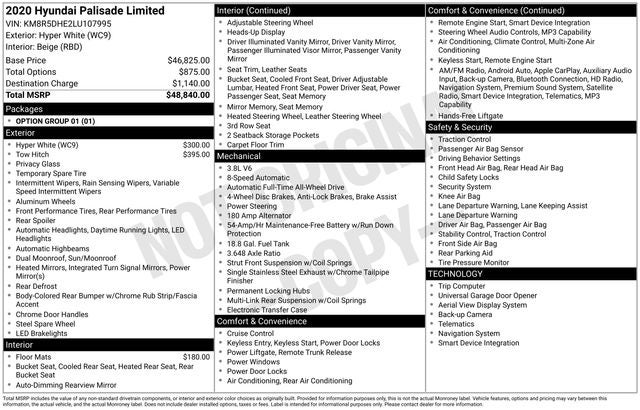 2020 Hyundai Palisade Limited