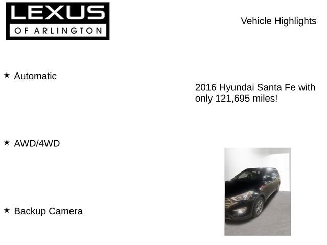 2016 Hyundai Santa Fe SE