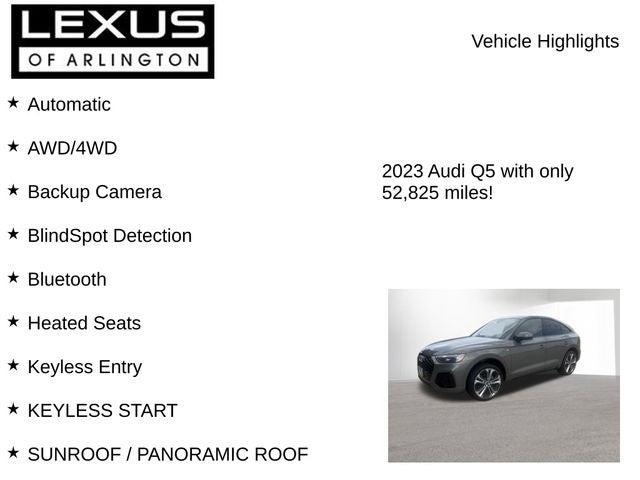 2023 Audi Q5 Sportback S line Premium Plus