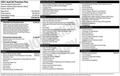 2021 Audi Q5 45 Premium Plus quattro