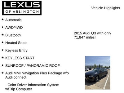2015 Audi Q3 2.0T Premium Plus