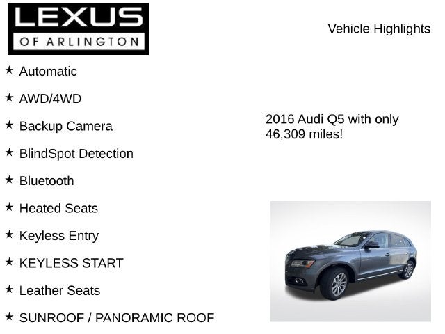 2016 Audi Q5 Premium Plus