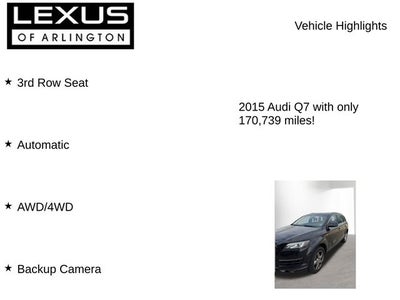 2015 Audi Q7 3.0T Premium Plus