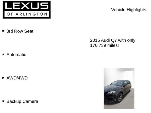 2015 Audi Q7 3.0T Premium Plus
