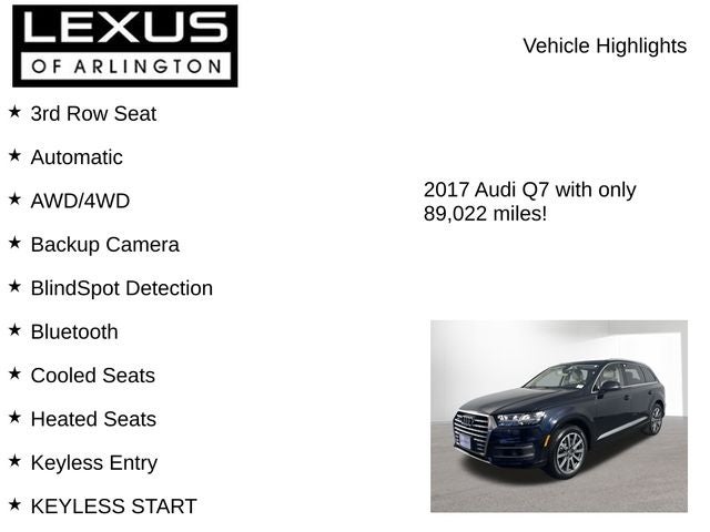 2017 Audi Q7 3.0T Prestige quattro