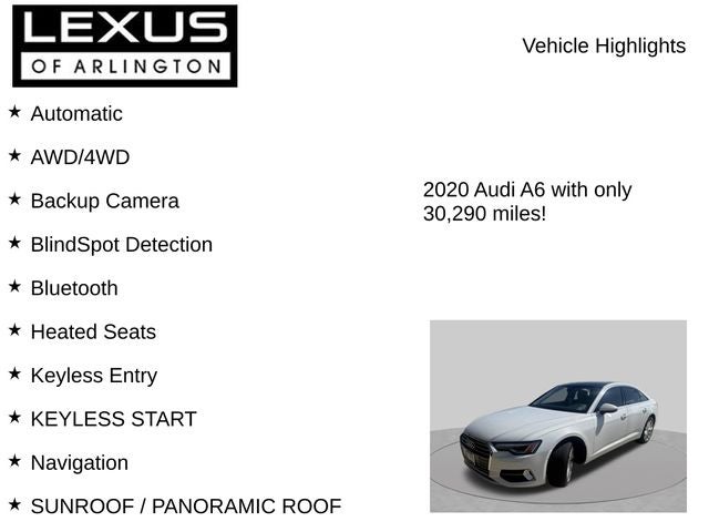 2020 Audi A6 Premium Plus