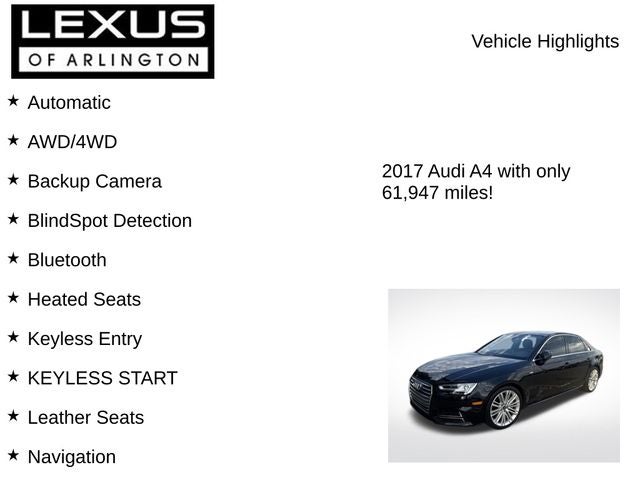 2017 Audi A4 Prestige