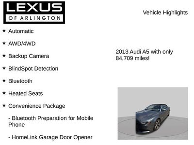 2013 Audi A5 Cabriolet Premium Plus