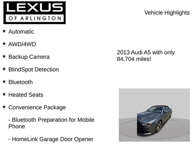 2013 Audi A5 Cabriolet Premium Plus