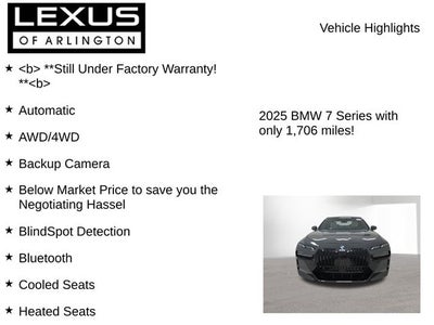 2025 BMW 7 Series 760i xDrive