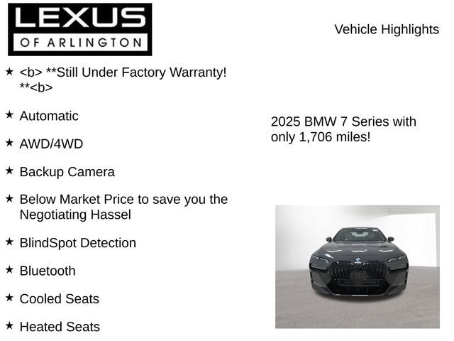 2025 BMW 7 Series 760i xDrive