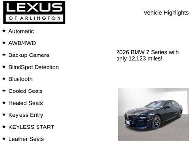 2026 BMW 7 Series 760i xDrive