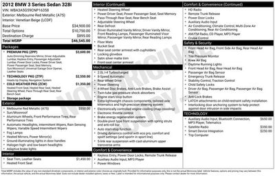 2012 BMW 3 Series 328i