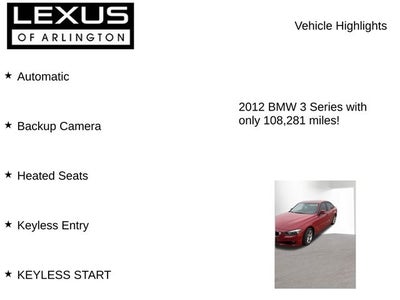 2012 BMW 3 Series 328i