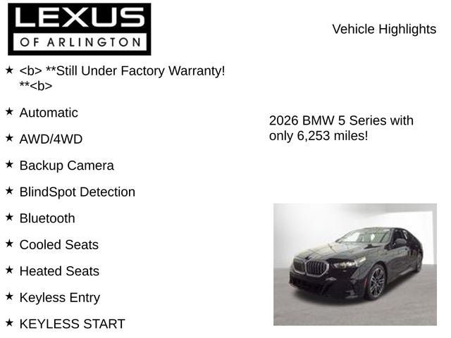 2026 BMW 5 Series 530i xDrive