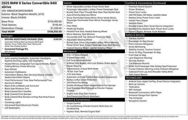 2025 BMW 8 Series 840i