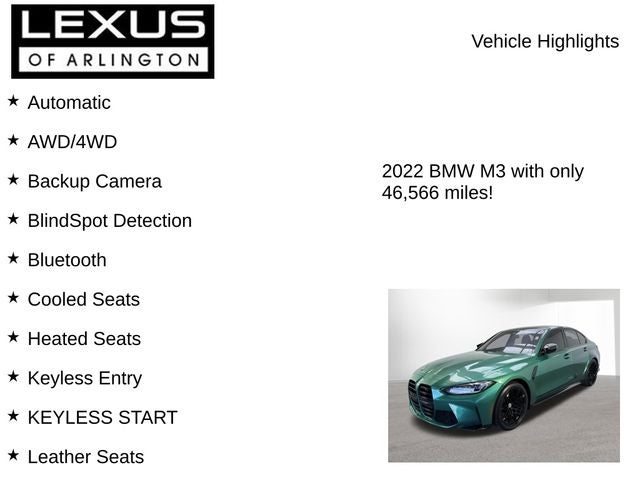 2022 BMW M3 Competition xDrive