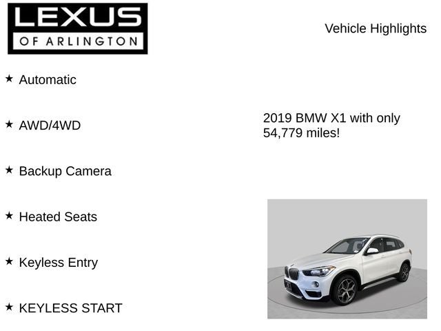 2019 BMW X1 xDrive28i
