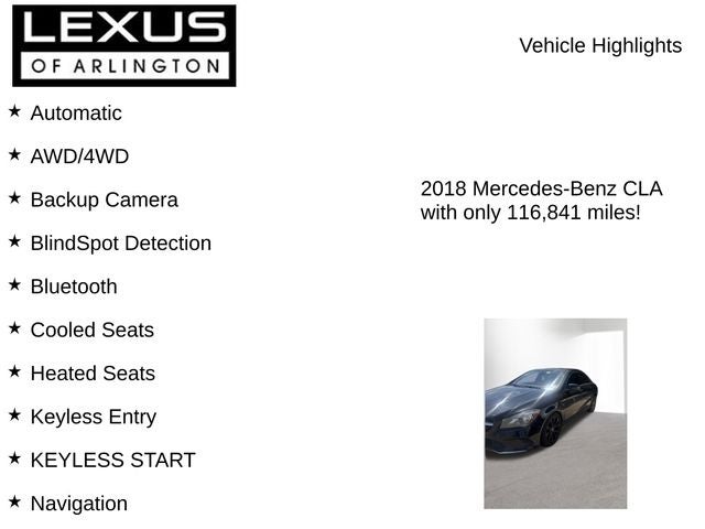 2018 Mercedes-Benz CLA 250 CLA 250