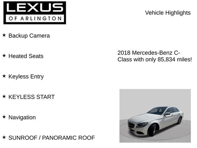 2018 Mercedes-Benz C-Class C 300