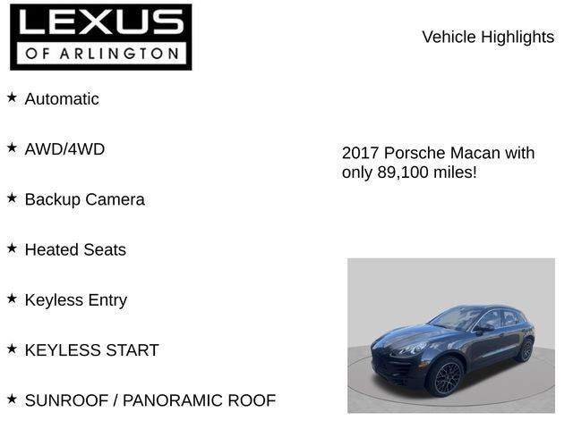 2017 Porsche Macan S