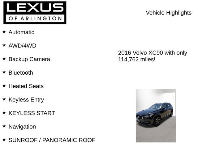 2016 Volvo XC90 T6 Momentum