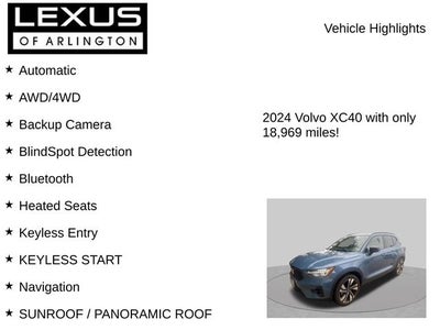 2024 Volvo XC40 Plus Dark Theme