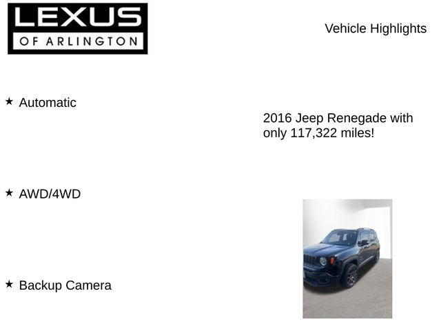 2016 Jeep Renegade 75th Anniversary