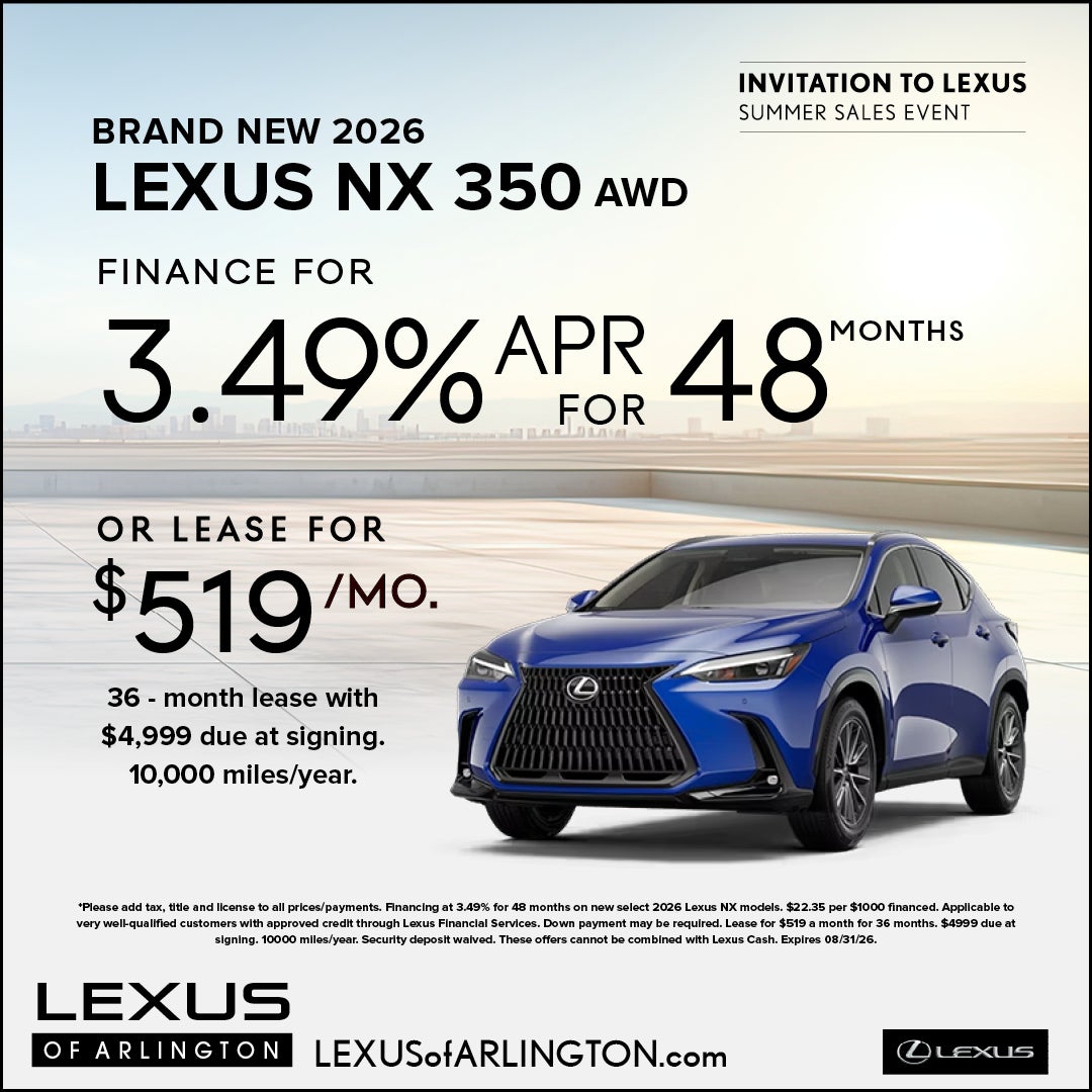 Brand New 2026 Lexus NX 350 AWD