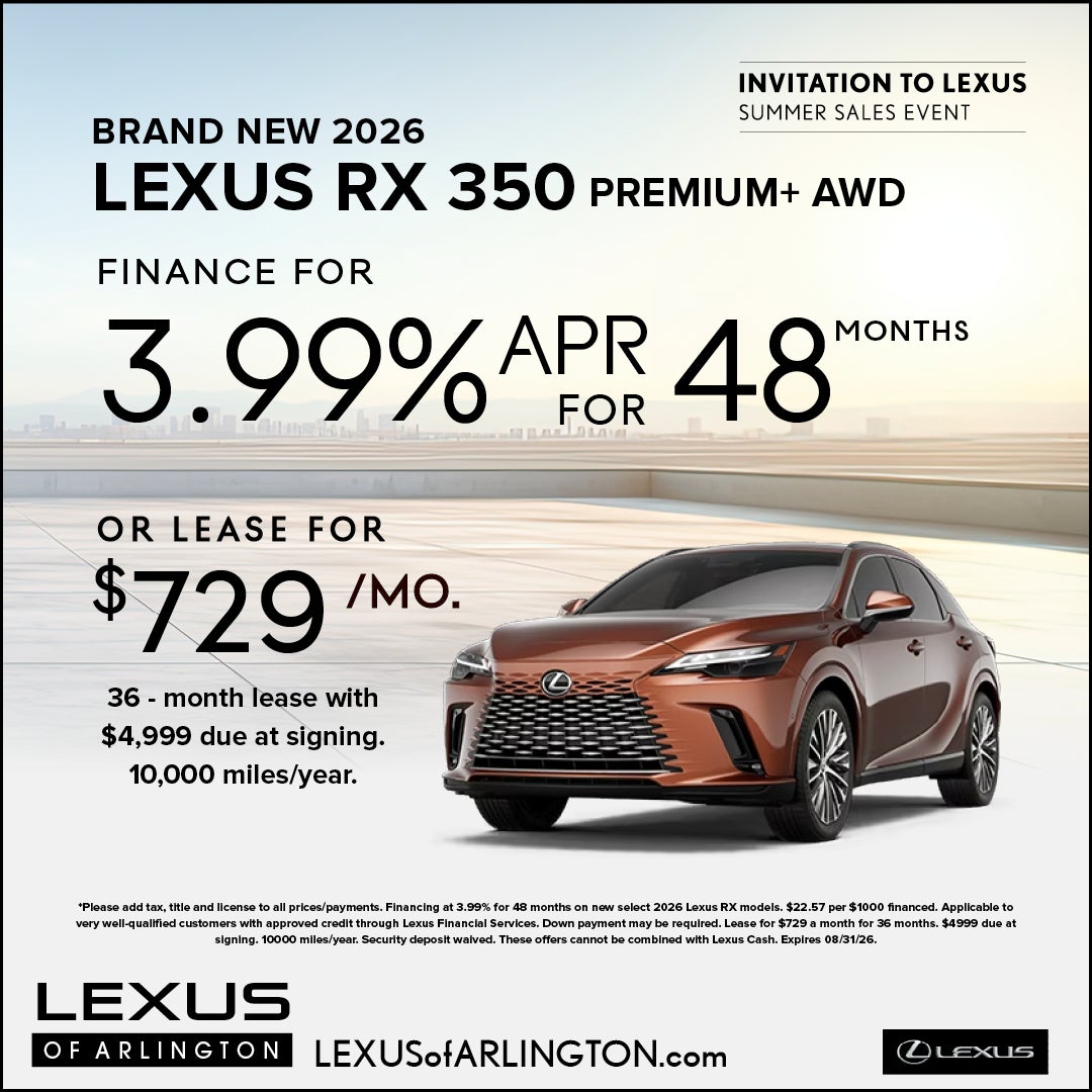 Brand New 2026 Lexus RX 350 Premium+ AWD