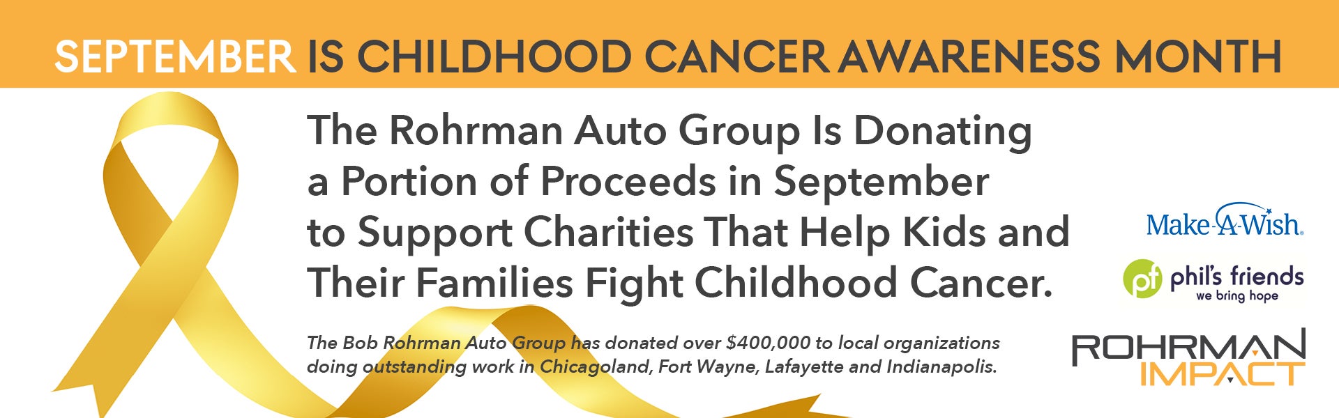 SEPTEMBER IS CHILDHOOD CANCER AWARENESS MONTH