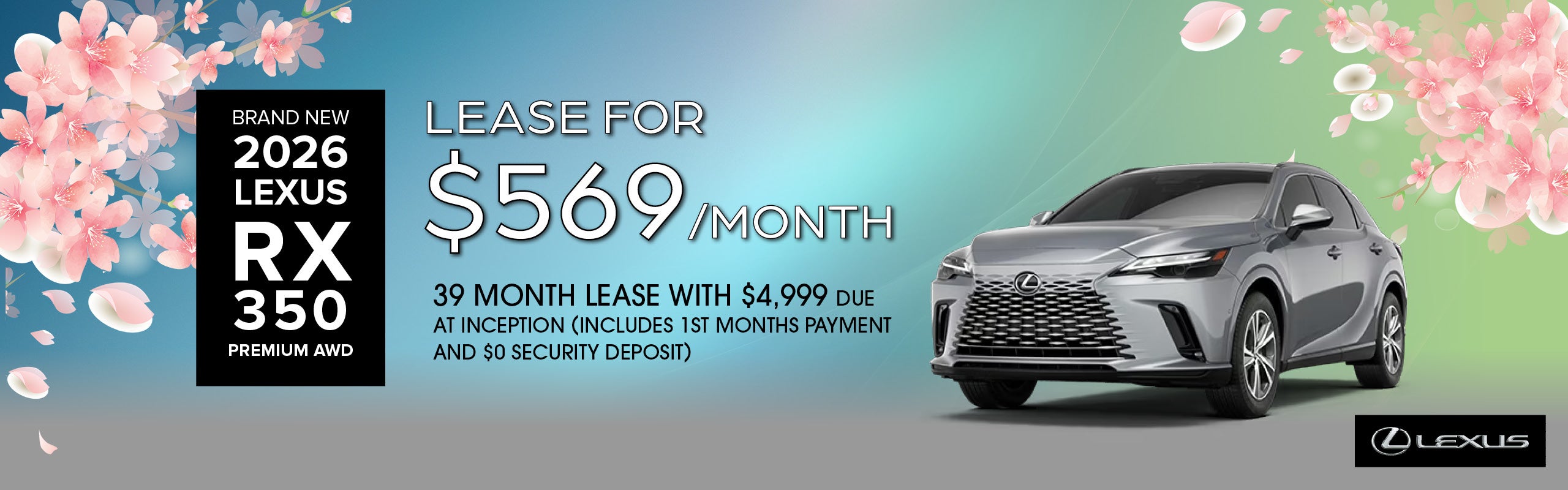 Brand New 2026 Lexus RX350 Premium AWD