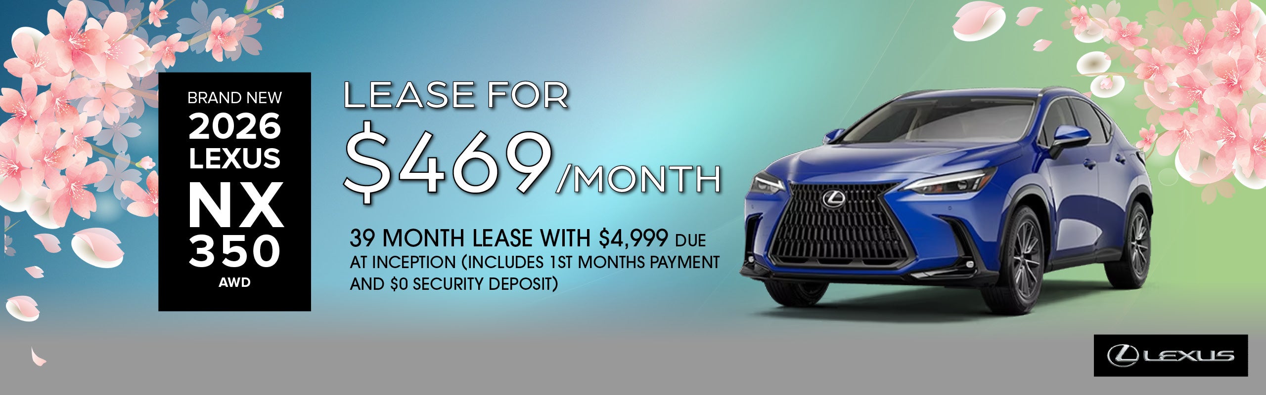 Brand New 2026 Lexus NX350 AWD