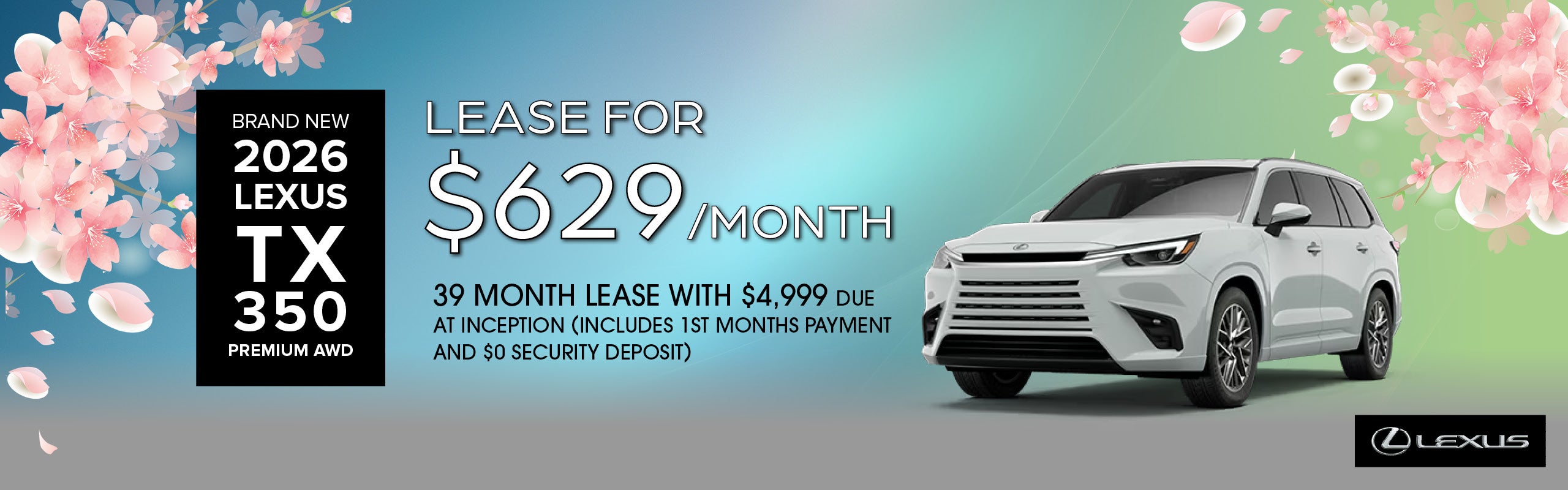 Brand New 2026 Lexus TX350 Premium AWD