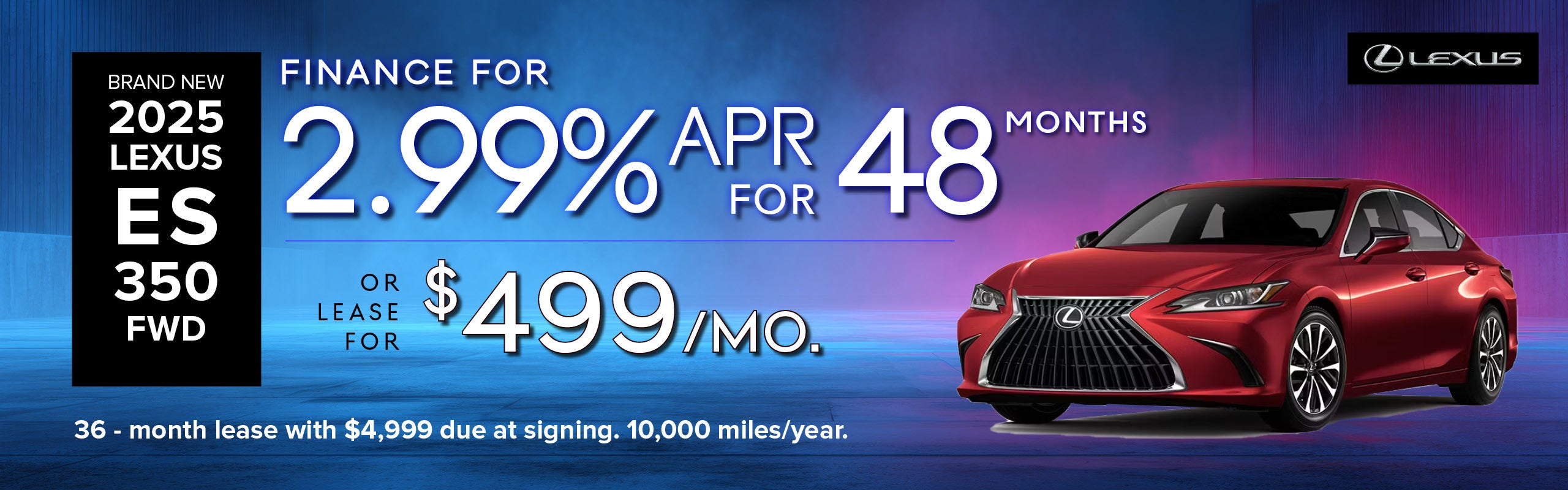 Brand New 2025 Lexus ES 350 FWD