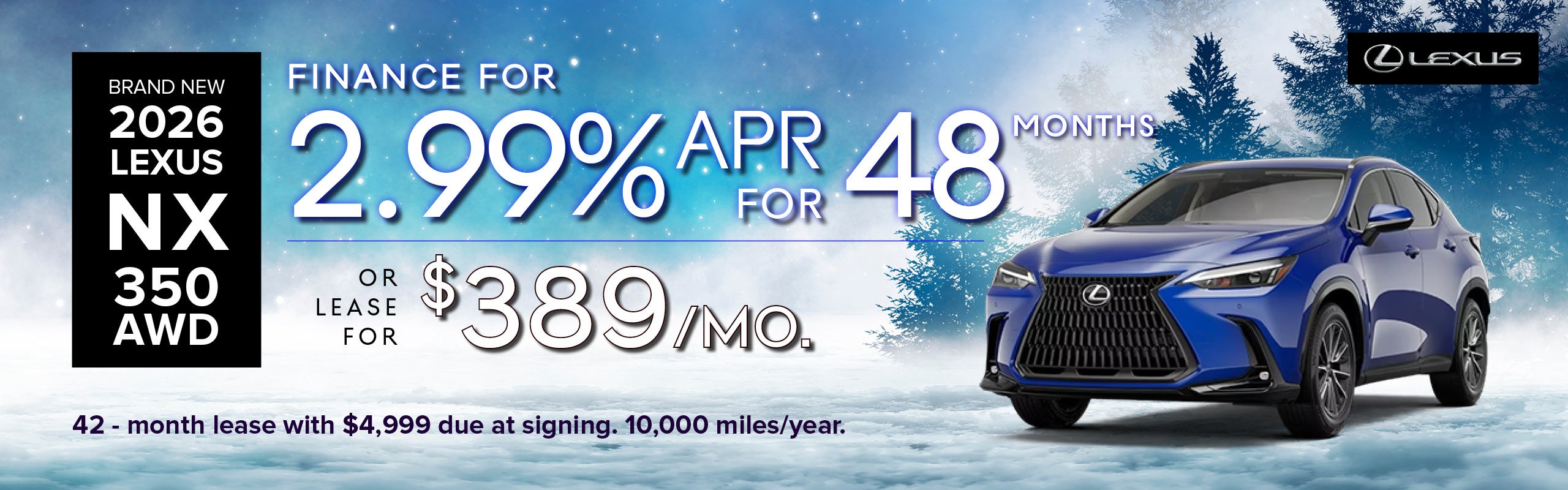 Brand New 2026 Lexus NX 350 AWD