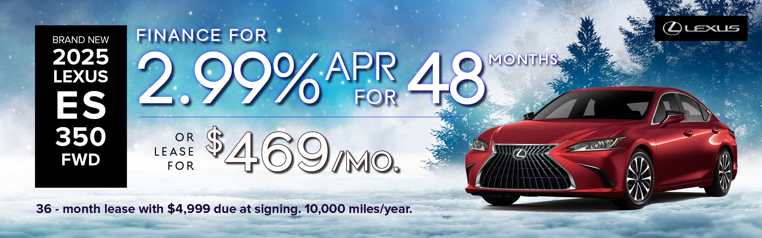 Brand New 2025 Lexus ES 350 FWD