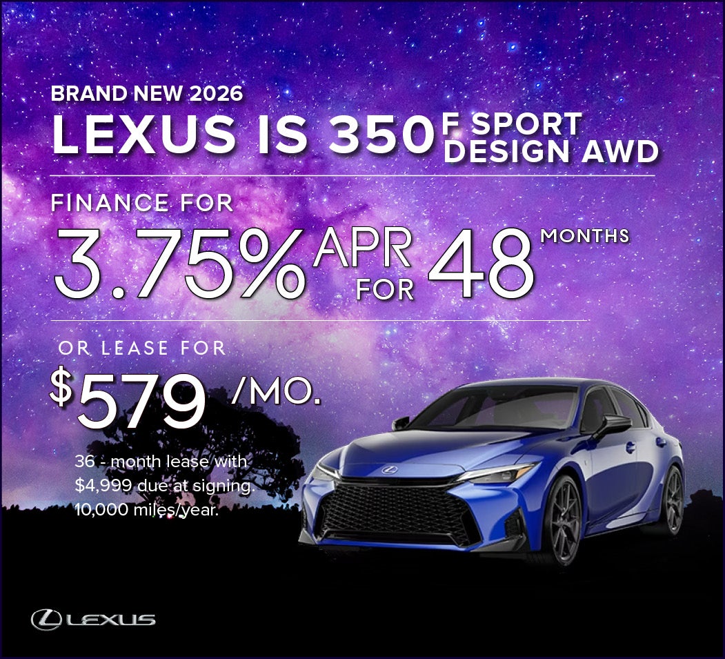 Brand New 2026 Lexus IS 350 F Sport Design AWD