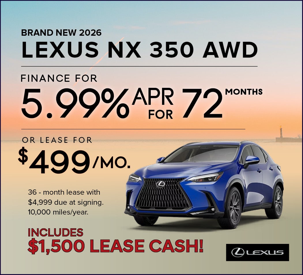 Brand New 2026 Lexus NX 350 AWD