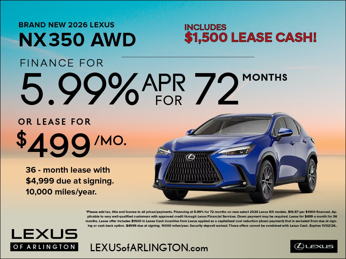 Brand New 2026 Lexus NX 350 AWD