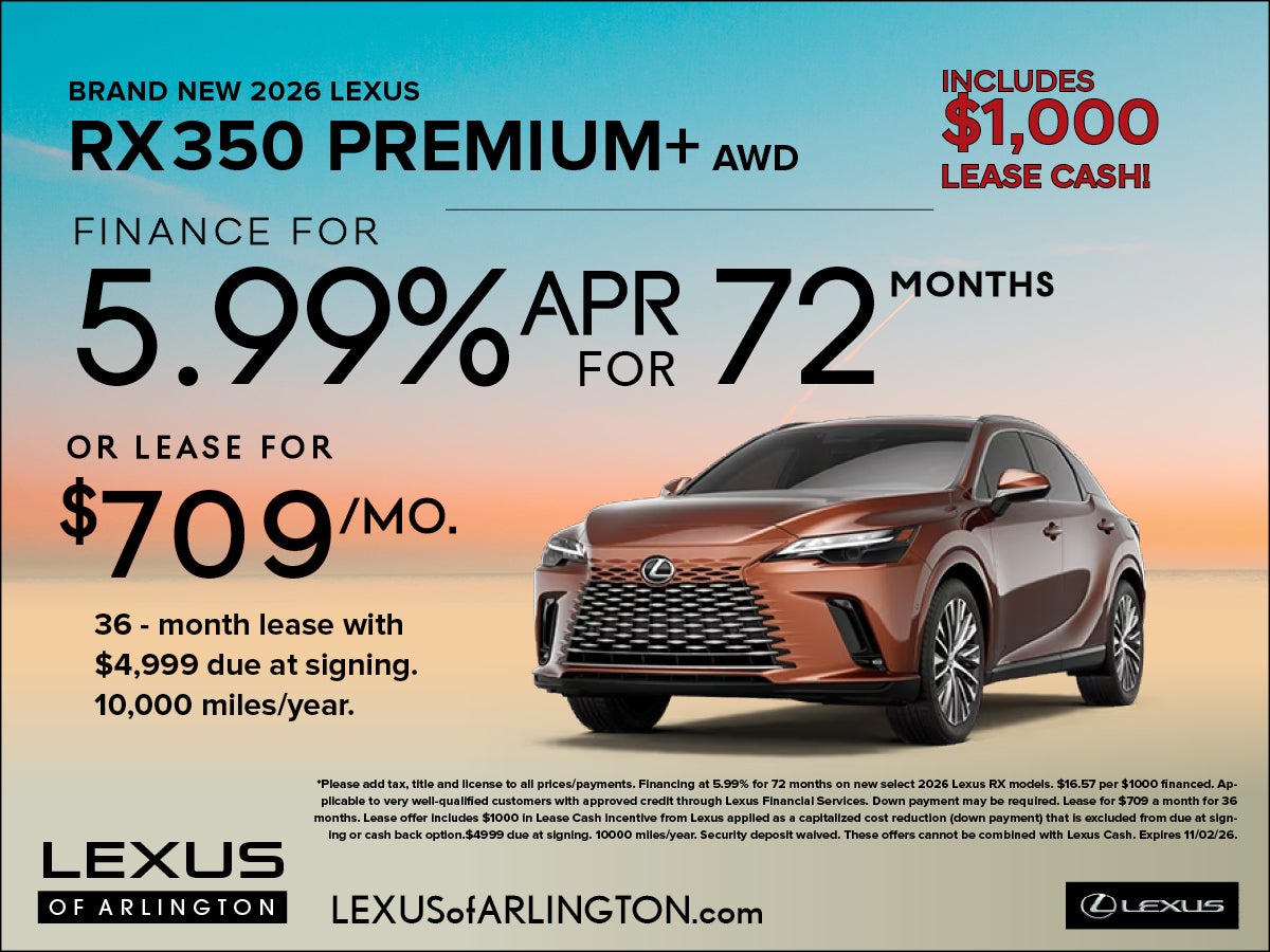 Brand New 2026 Lexus RX 350 Premium+ AWD